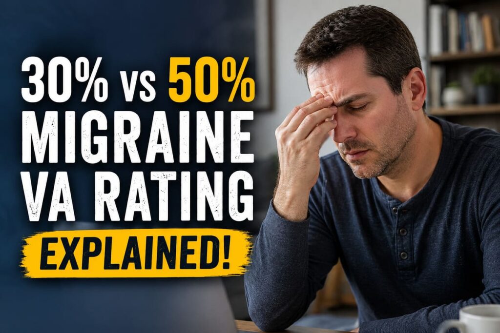 30% vs 50% Migraine VA Rating: Key Differences Explained!