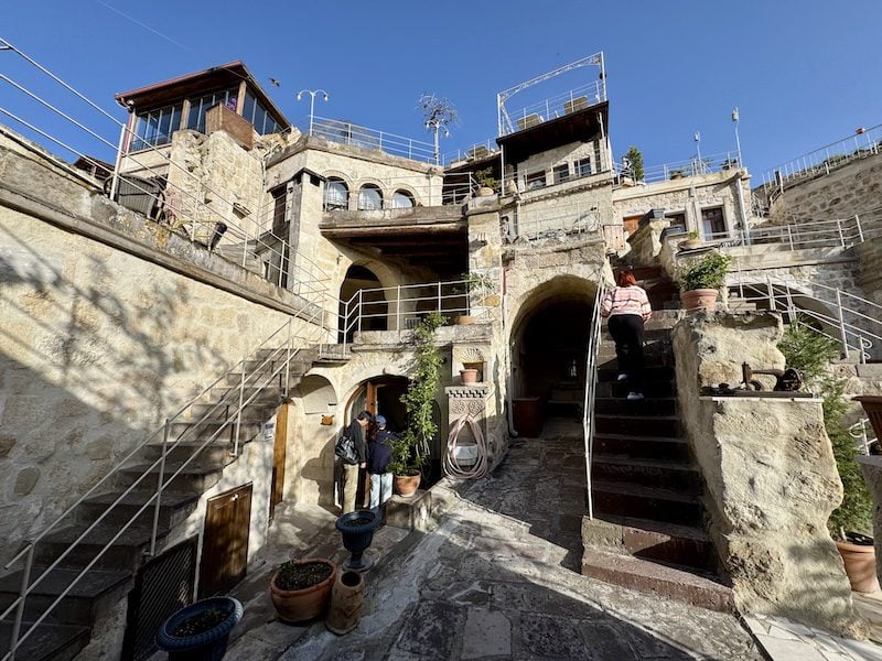 Guests find their rooms at Aydinli Cave Hotel in Göreme