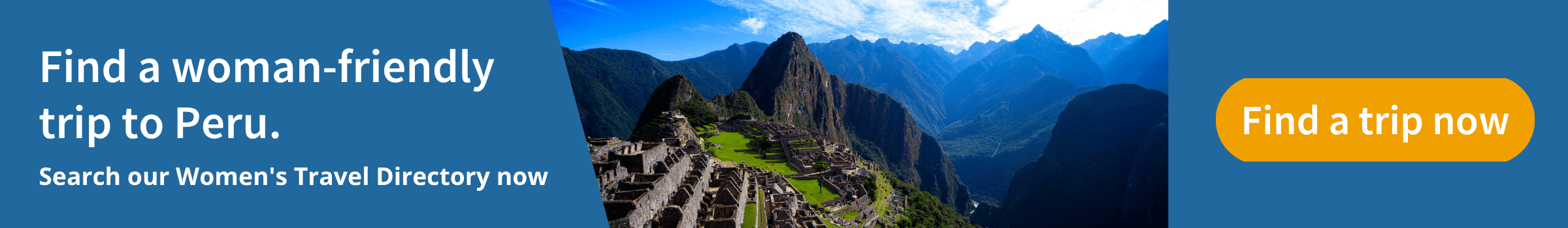 peru hiking banner
