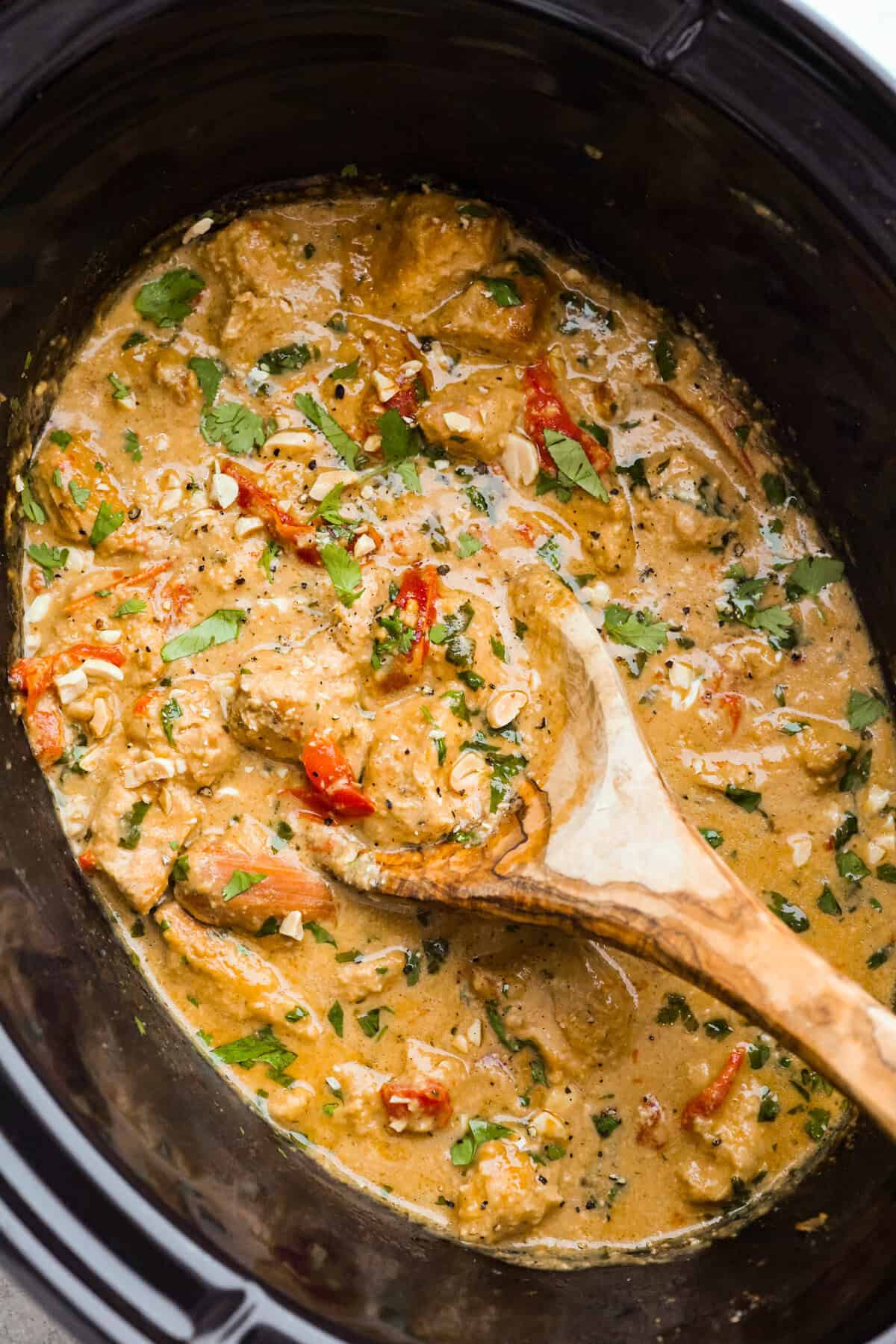 Slow Cooker Thai Peanut Chicken