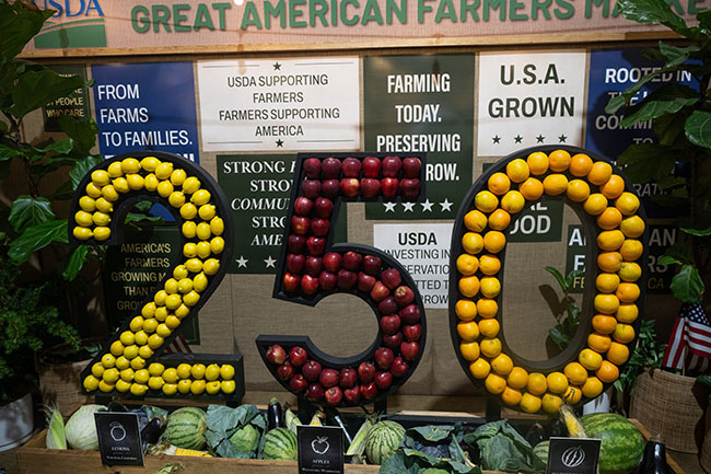 USDA exhibit celebrating America's 250th anniversary at the Great American State Fair.