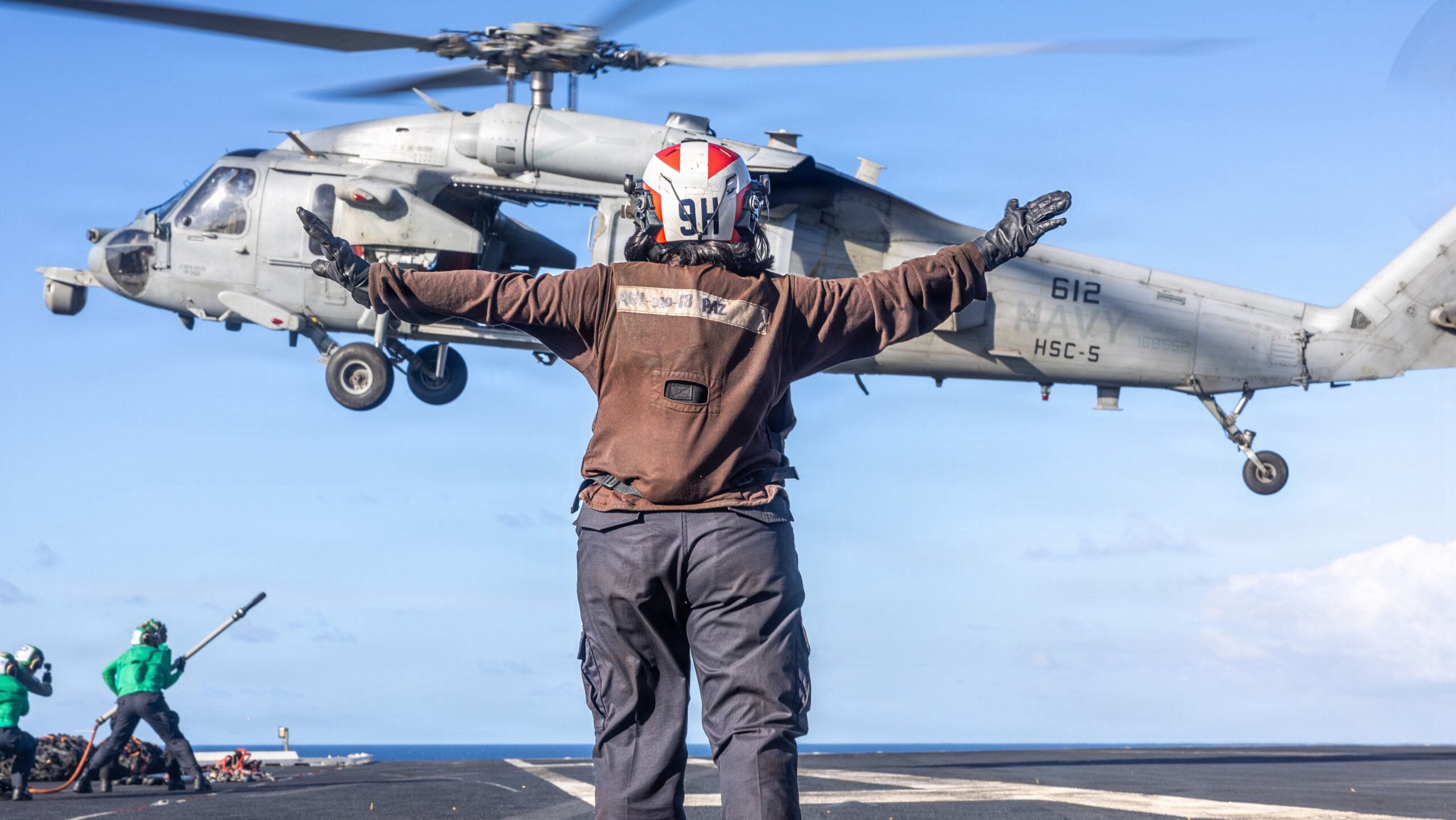 Search underway for missing crew member after helicopter crashes in Arabian Sea
