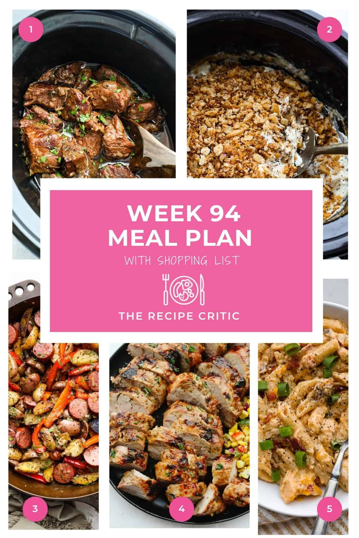 Weekly Meal Plan #94