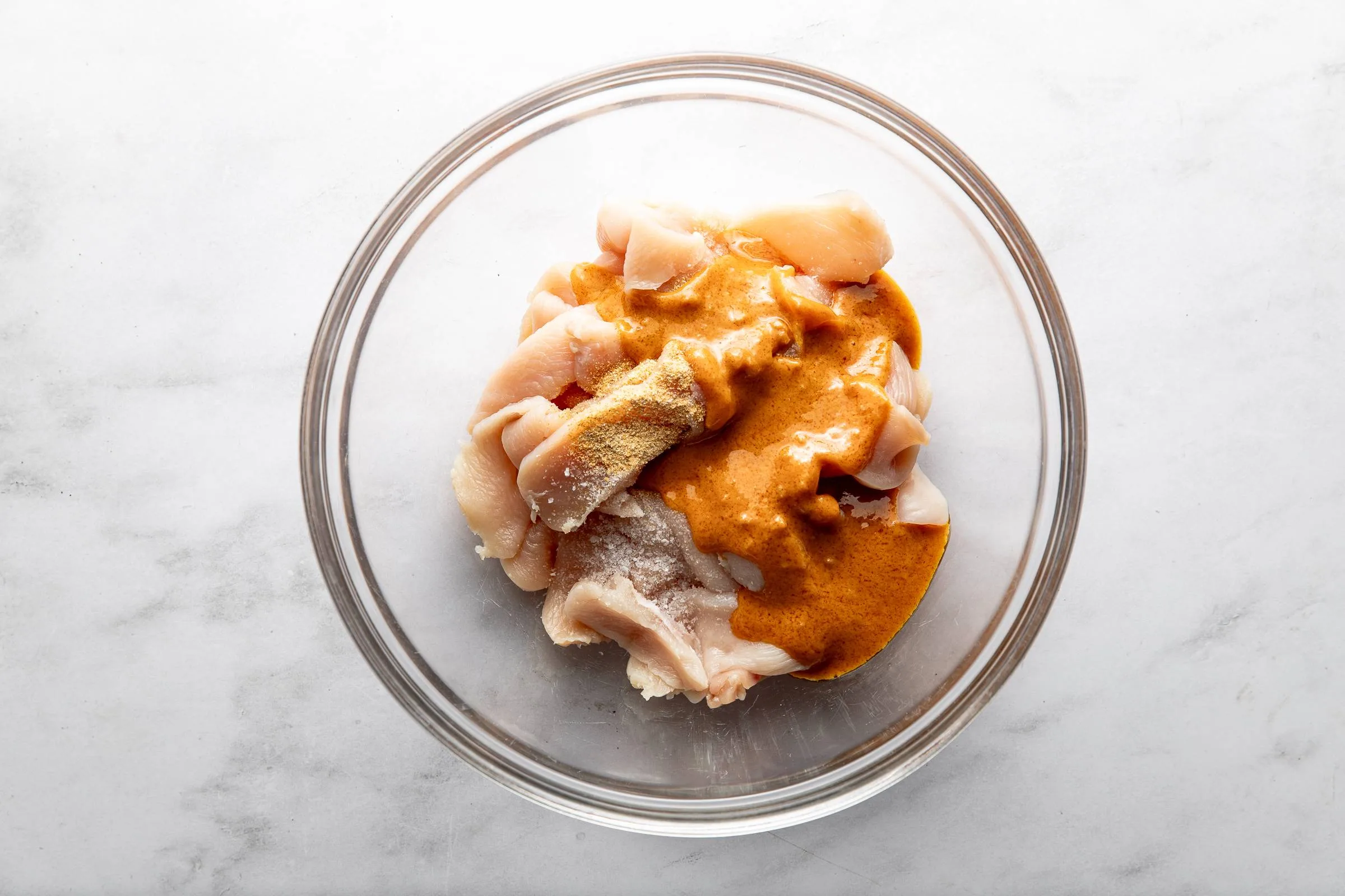 Peanut Chicken with Ginger Slaw