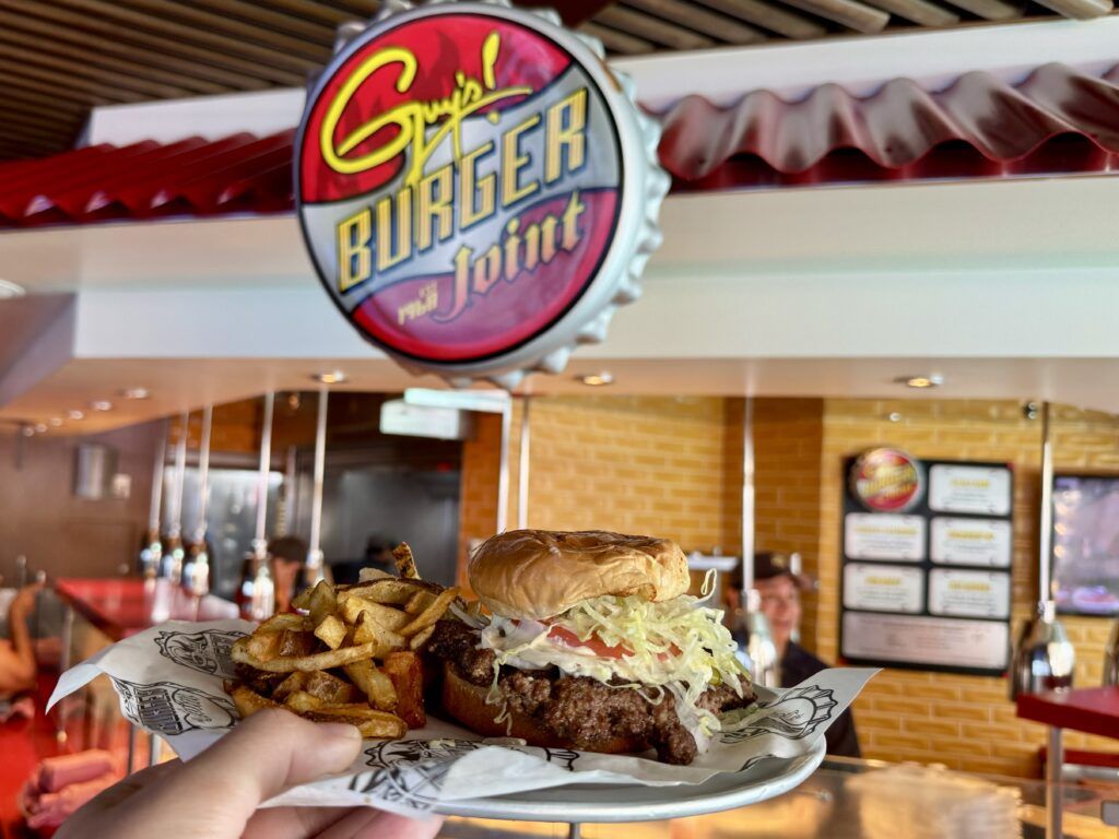 guy's burger joint carnival cruise line