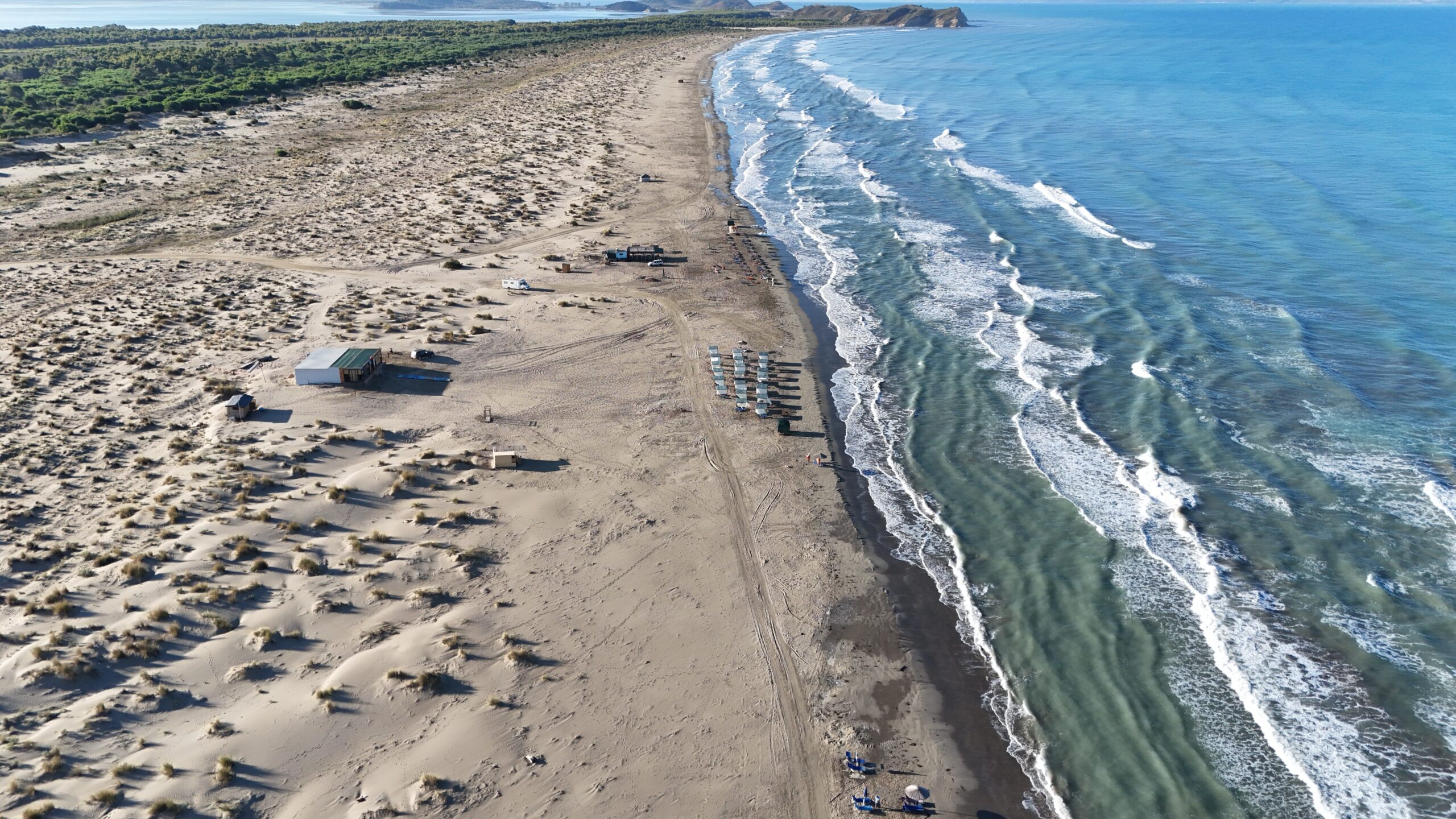 Albania Sand dunes on Vjosa Narta
