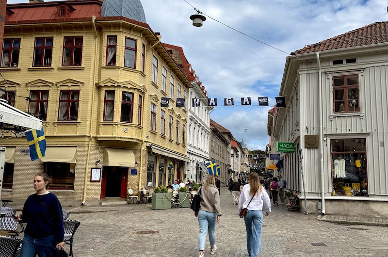 Gothenburg’s historic Haga neighborhood is best explored on foot when travelling solo in Sweden