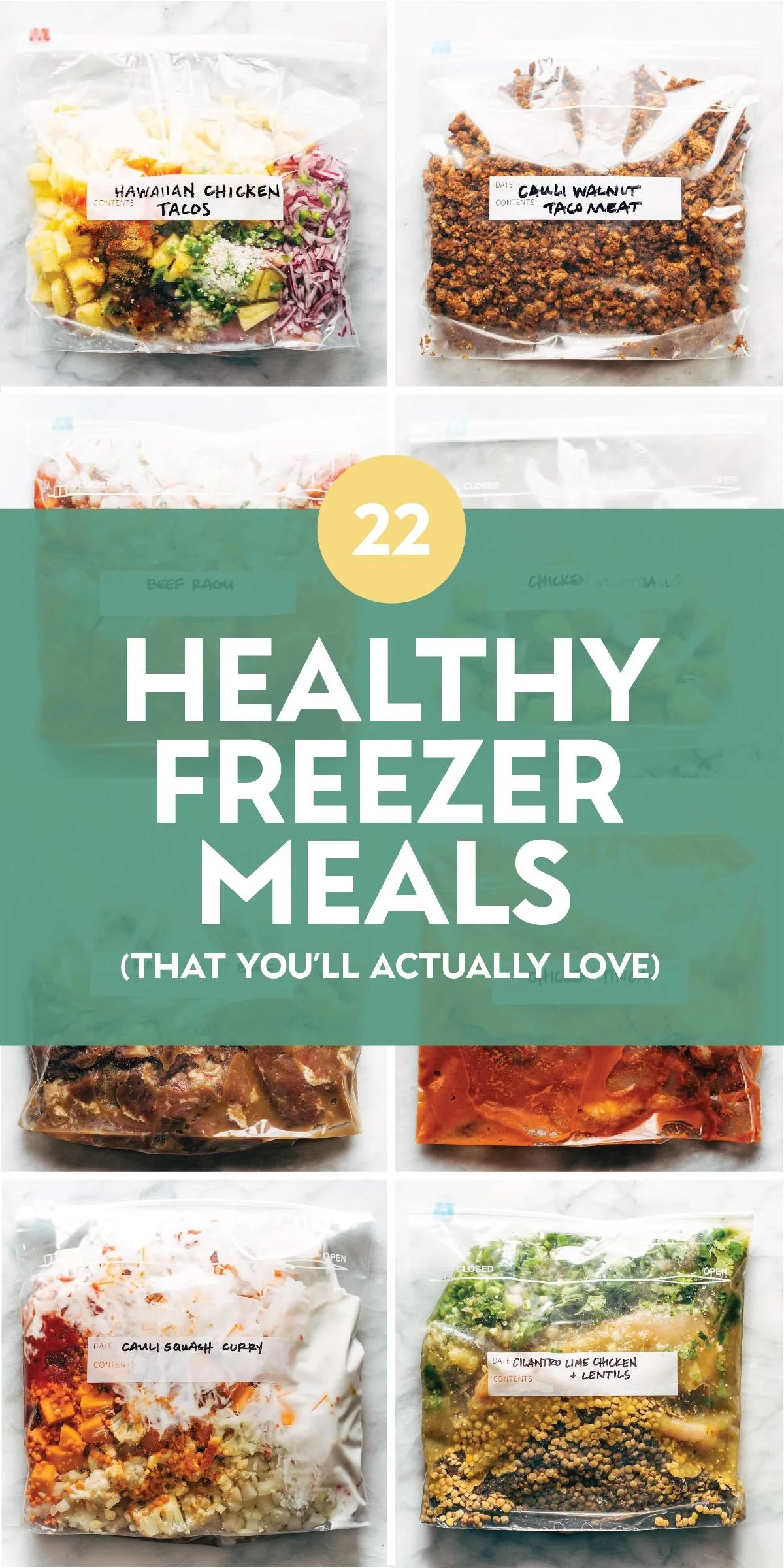 22 Healthy Freezer Meals