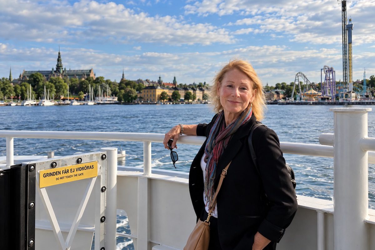 Sharon on Stockholm Ferry.