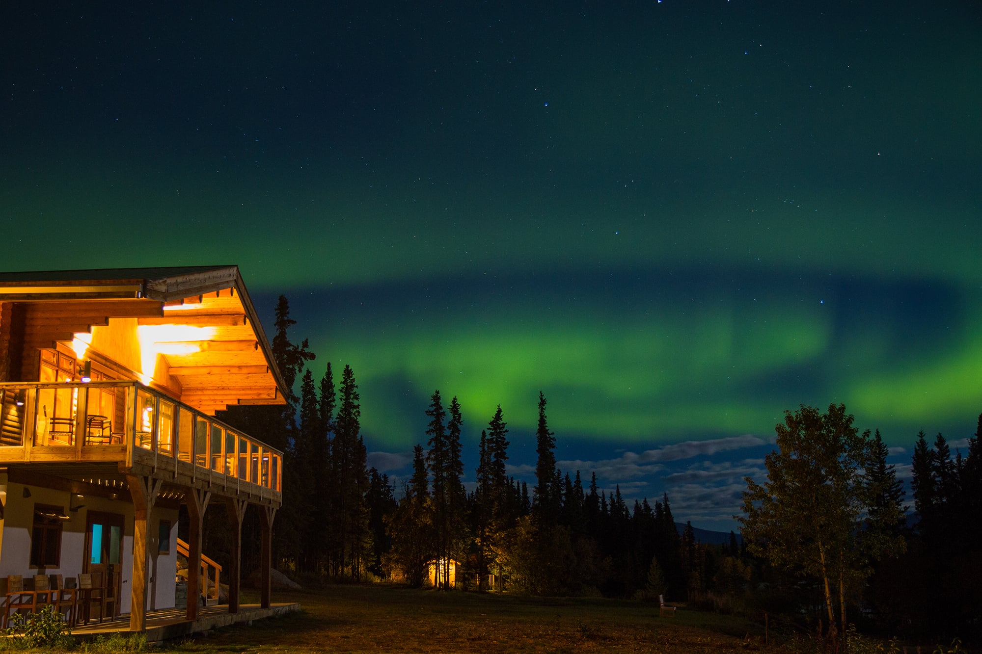 northern lights in the yukon